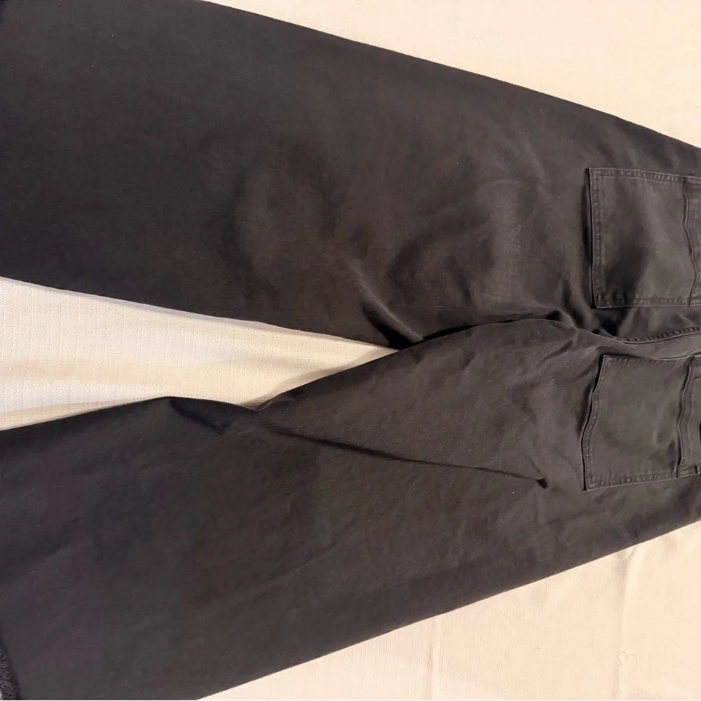 Zara Black High-Waist Wide-Leg Jeans - Picture 3 of 6